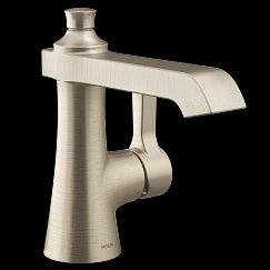 MOEN S6981BN Flara  One-Handle Bathroom Faucet In Brushed Nickel