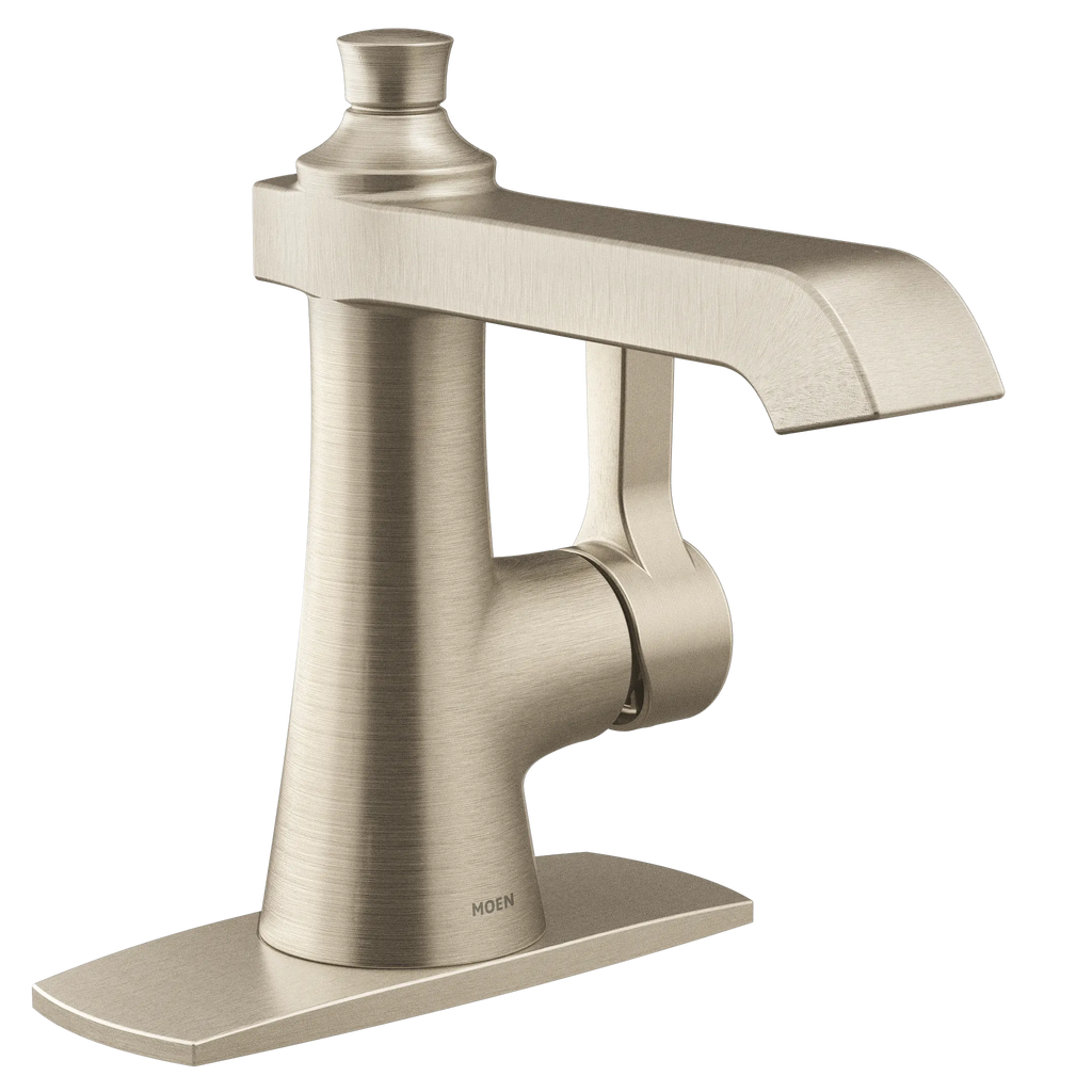 MOEN S6981BN Flara One-Handle Bathroom Sink Faucet - Brushed Nickel