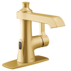 MOEN S6981EWBG Flara Motionsense One-Handle Touchless Bathroom Faucet - Brushed Gold