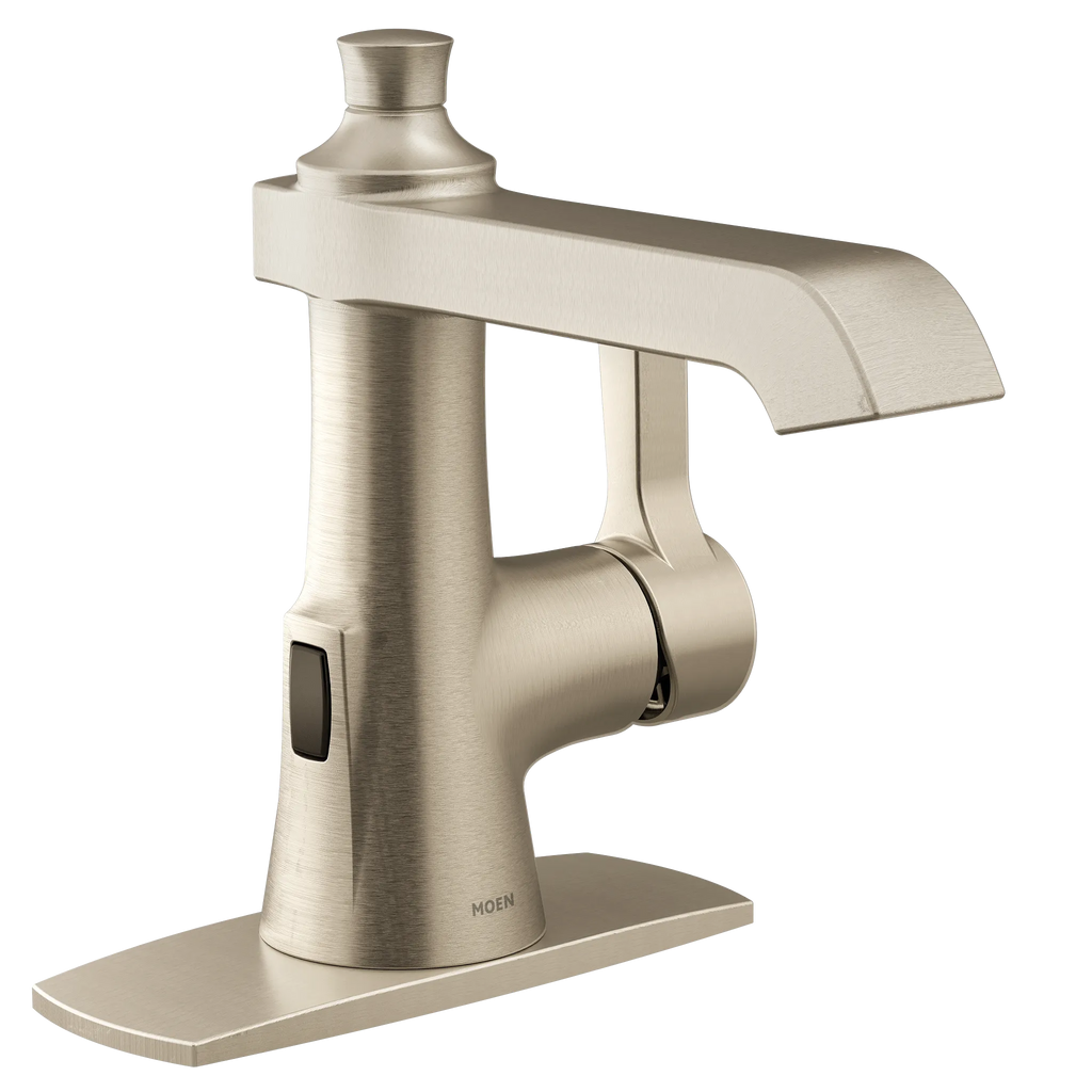 MOEN S6981EWBN Flara Motionsense One-Handle Touchless Bathroom Faucet - Brushed Nickel