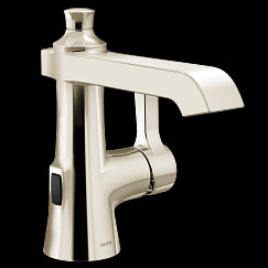 MOEN S6981EWNL Flara  One-Handle Bathroom Faucet In Polished Nickel