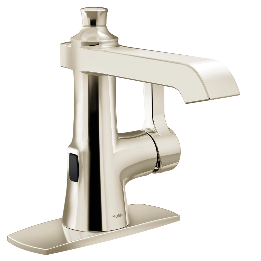 MOEN S6981EWNL Flara Motionsense One-Handle Touchless Bathroom Faucet - Polished Nickel