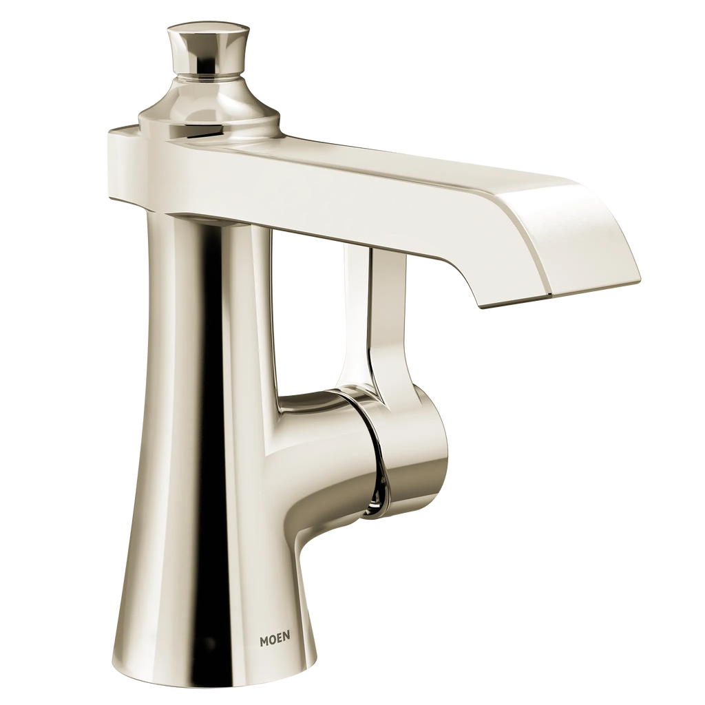 MOEN S6981NL Flara One-Handle Bathroom Sink Faucet - Polished Nickel
