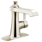 MOEN S6981NL Flara One-Handle Bathroom Sink Faucet - Polished Nickel