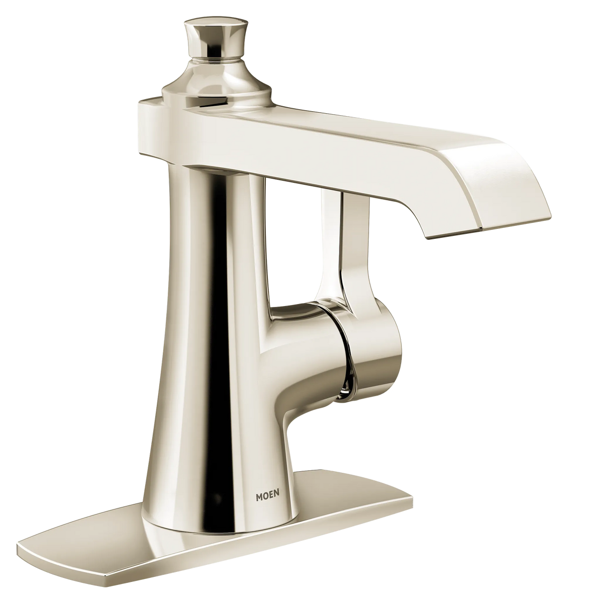 MOEN S6981NL Flara One-Handle Bathroom Sink Faucet - Polished Nickel