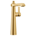 MOEN S6982BG Flara One-Handle High Arc Bathroom Faucet - Brushed Gold