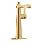 MOEN S6982BG Flara One-Handle High Arc Bathroom Faucet - Brushed Gold
