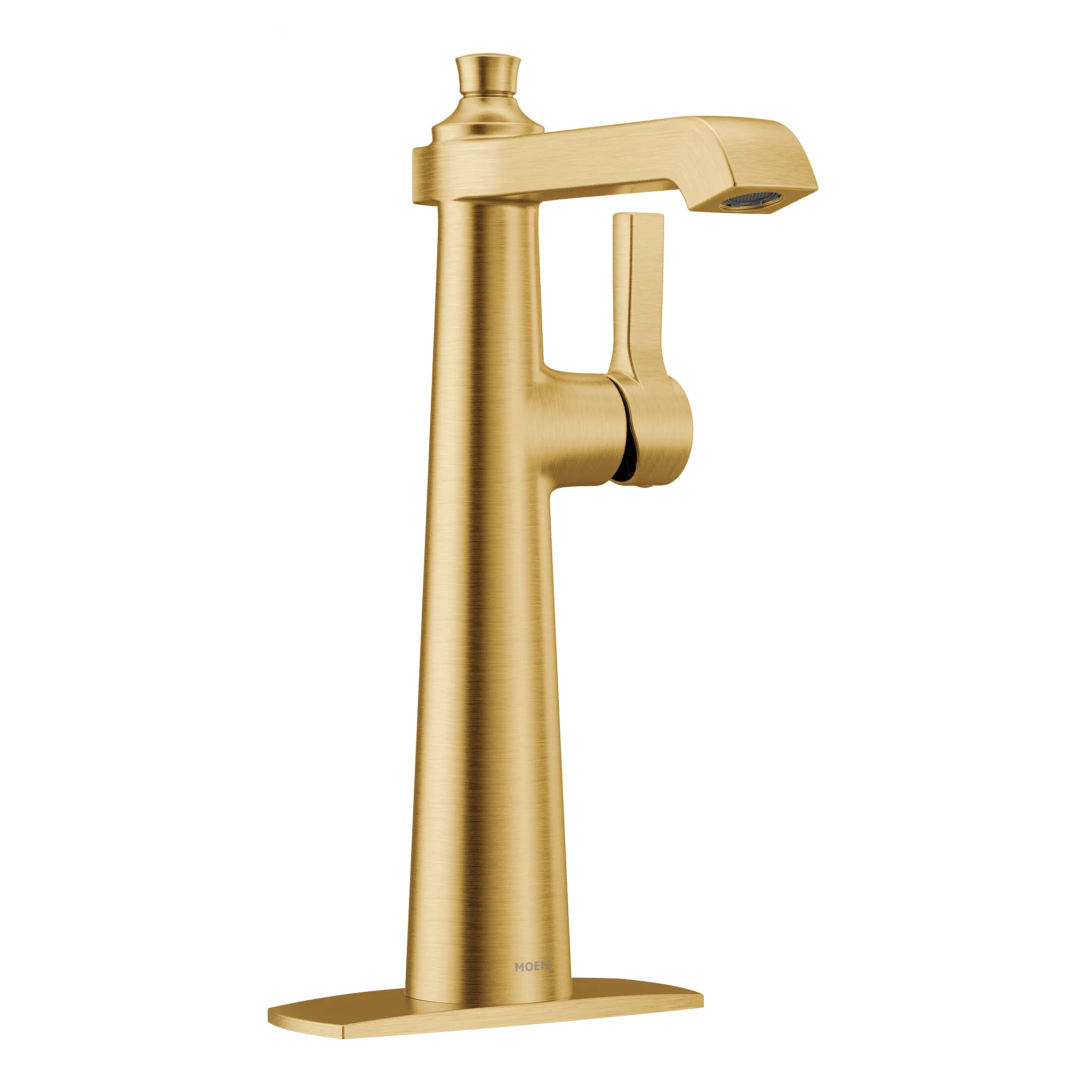 MOEN S6982BG Flara One-Handle High Arc Bathroom Faucet - Brushed Gold
