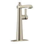 MOEN S6982BN Flara One-Handle High Arc Bathroom Faucet - Brushed Nickel