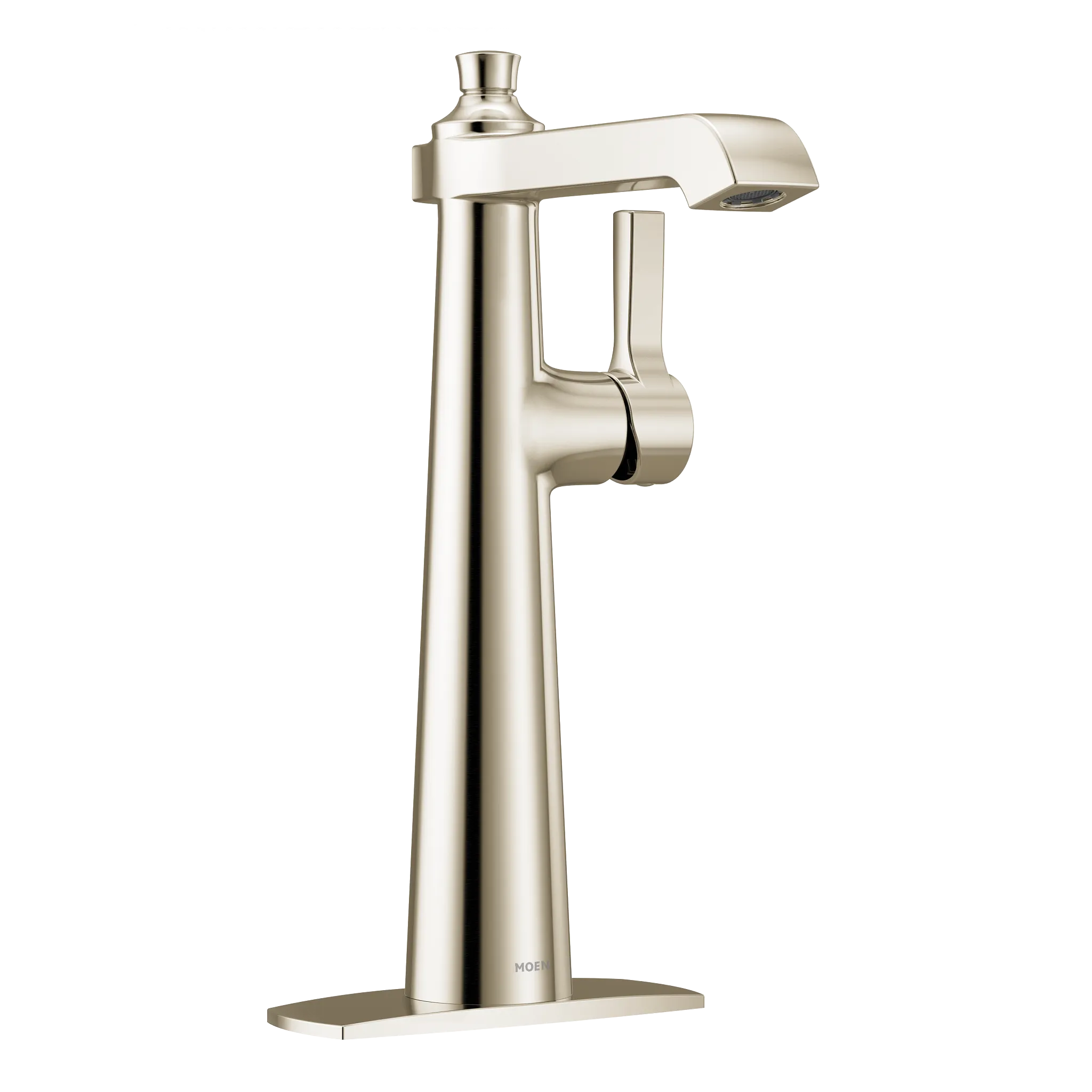 MOEN S6982NL Flara One-Handle High Arc Bathroom Faucet - Polished Nickel