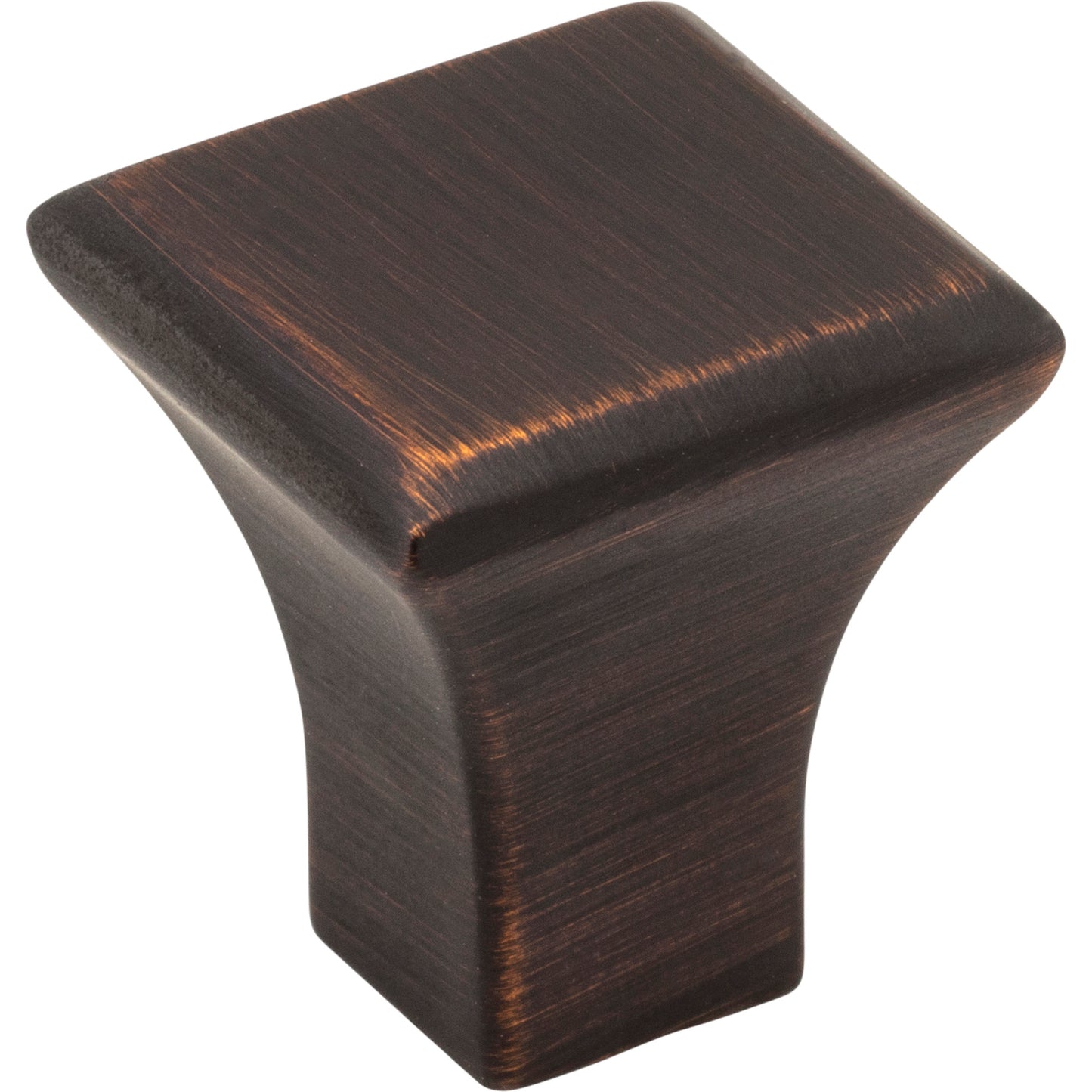 JEFFREY ALEXANDER 972S-DBAC Marlo 7/8" Length Square Knob - Brushed Oil Rubbed Bronze
