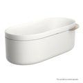AXOR 42005820 Suite Tubs Round with Pop-Up Drain, 74 1/8" - Brushed Nickel
