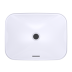 TOTO LT425G#01 Arvina Rectangular 20" Vessel Bathroom Sink With Cefiontect - Cotton White