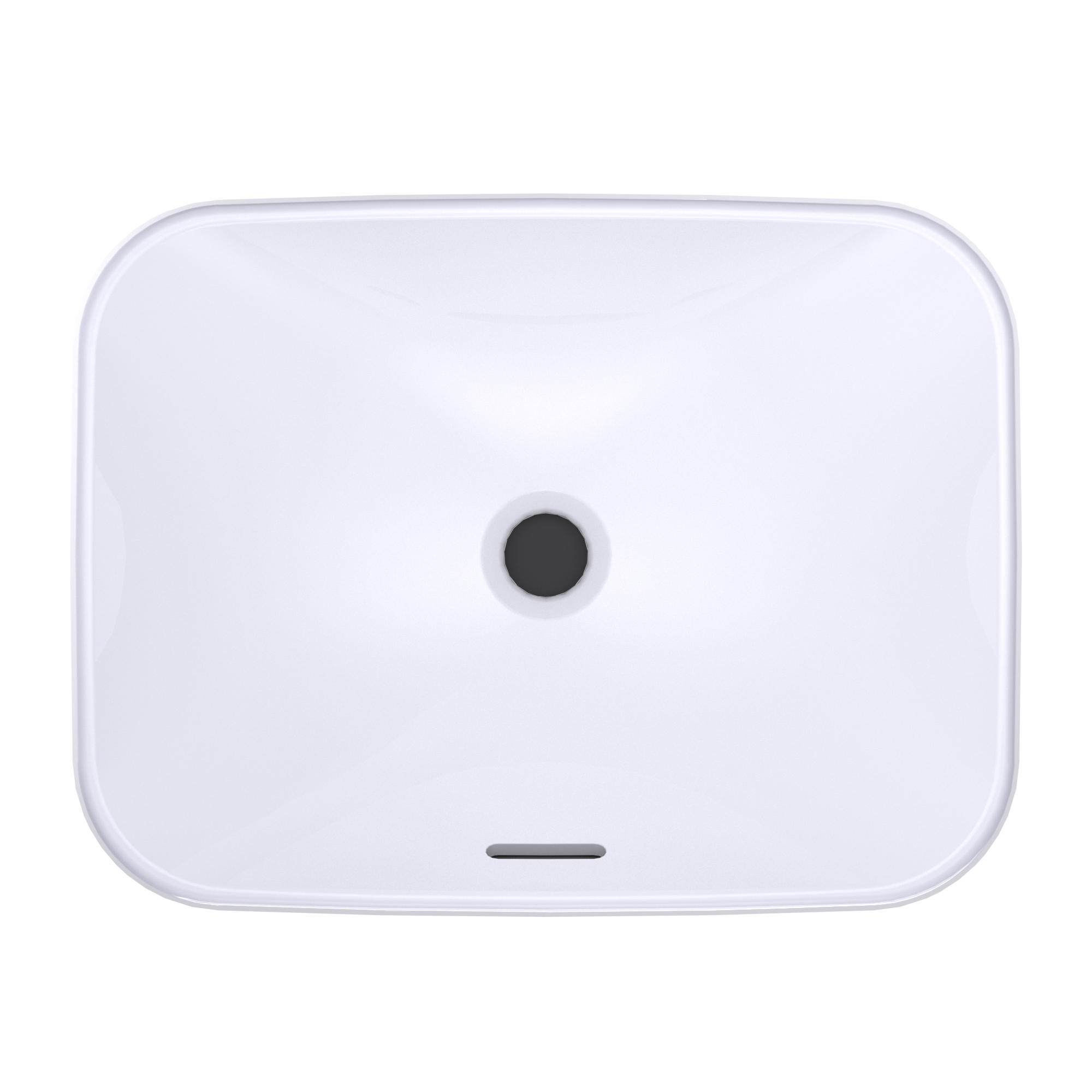 TOTO LT425G#01 Arvina Rectangular 20" Vessel Bathroom Sink With Cefiontect - Cotton White