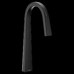 MOEN S70005EV2BL Nio Matte black one-handle pulldown kitchen faucet, Matte Black