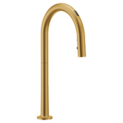 MOEN S70909EV2BG Apphia One-Handle High Arc Pulldown Kitchen Faucet - Brushed Gold