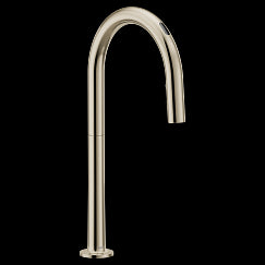 MOEN S70909EV2NL Apphia Polished nickel one-handle pulldown kitchen faucet, Polished Nickel