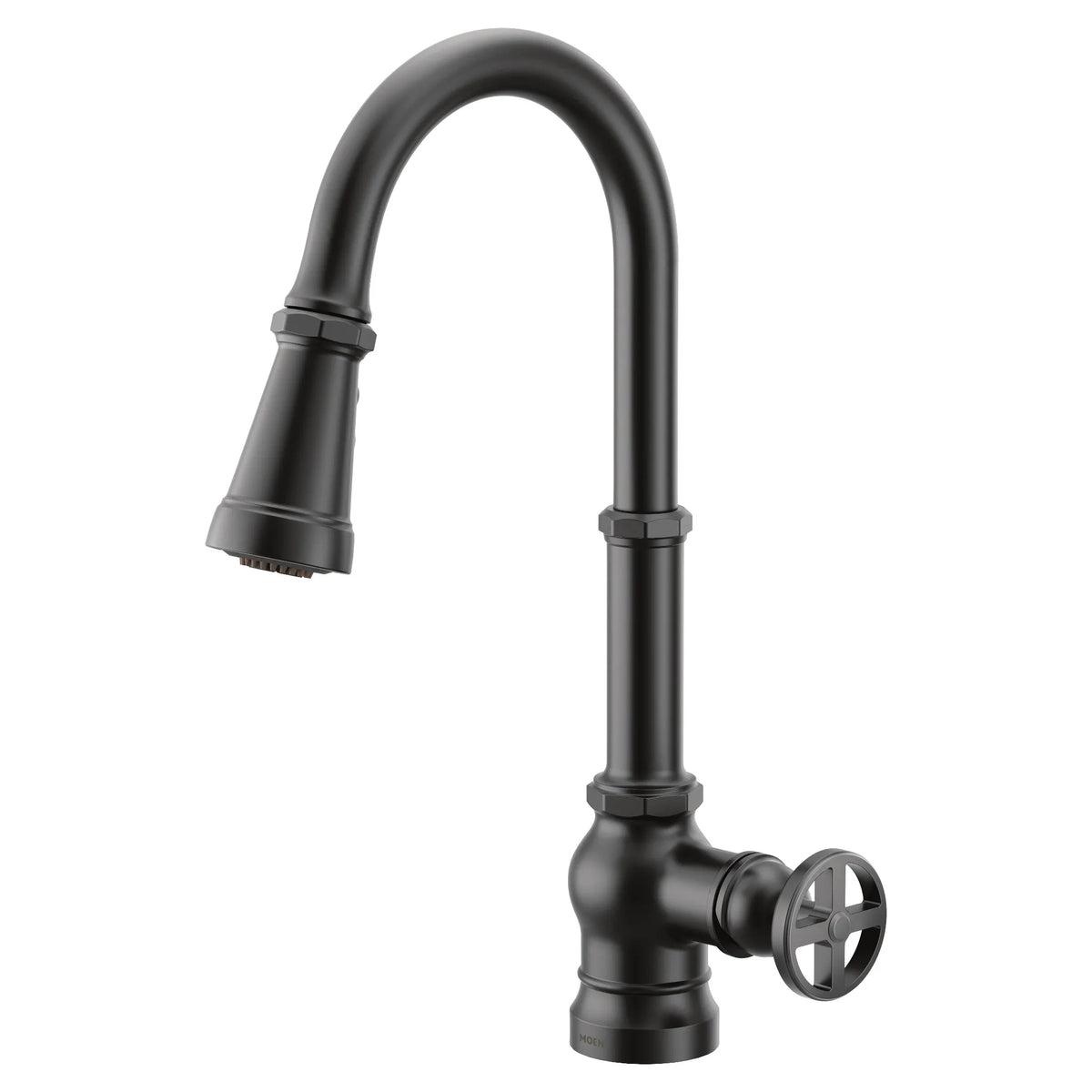 MOEN S72003BL Paterson One-Handle High Arc Pulldown Kitchen Faucet - Matte Black