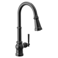 MOEN S72003EV2BL Paterson Motion Control Smart Pulldown Touchless Kitchen Faucet - Matte Black