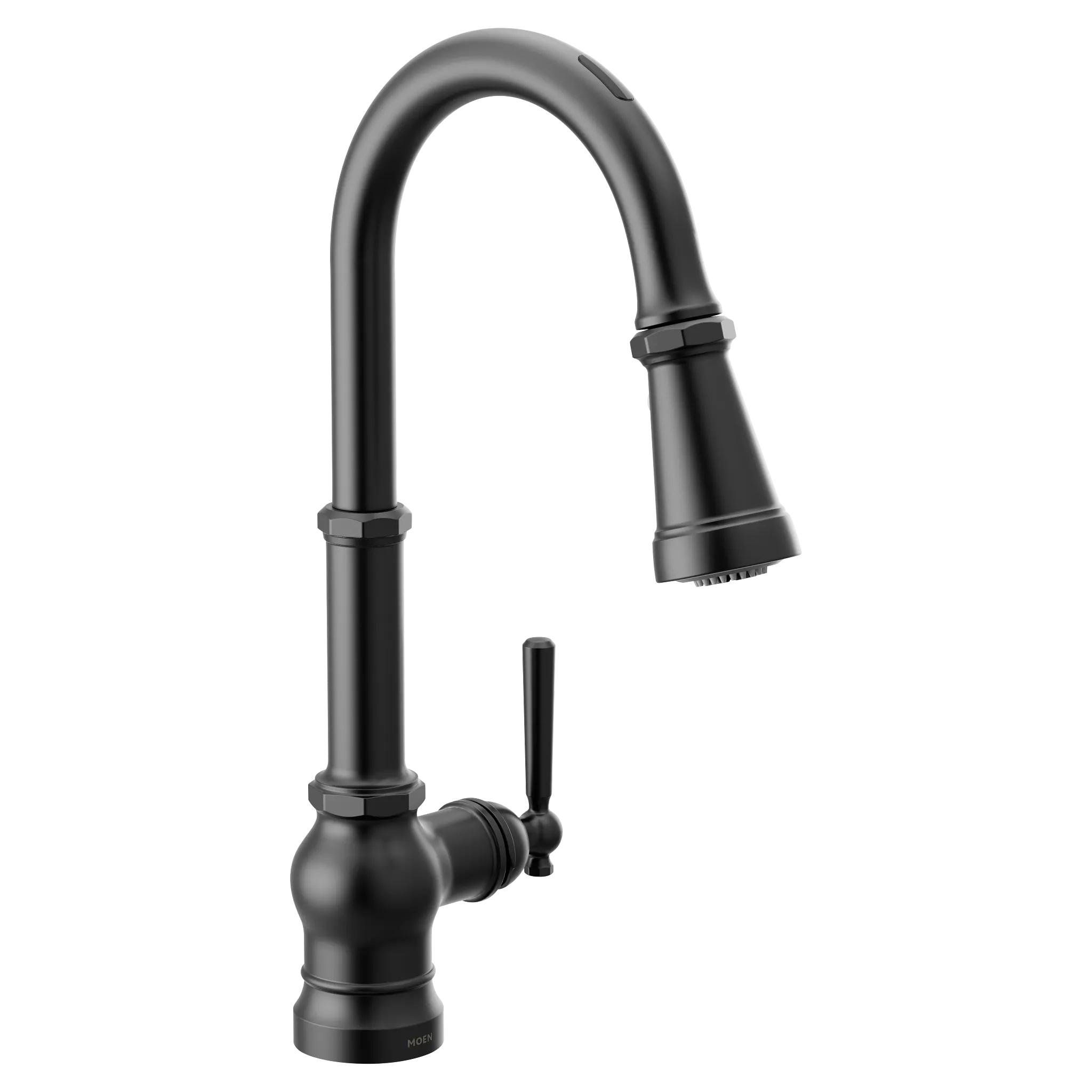 MOEN S72003EV2BL Paterson Motion Control Smart Pulldown Touchless Kitchen Faucet - Matte Black