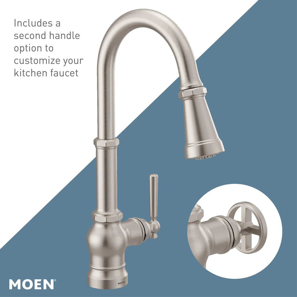 MOEN S72003SRS Paterson One-Handle High Arc Pulldown Kitchen Faucet - Spot Resist Stainless