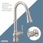 MOEN S72003SRS Paterson One-Handle High Arc Pulldown Kitchen Faucet - Spot Resist Stainless