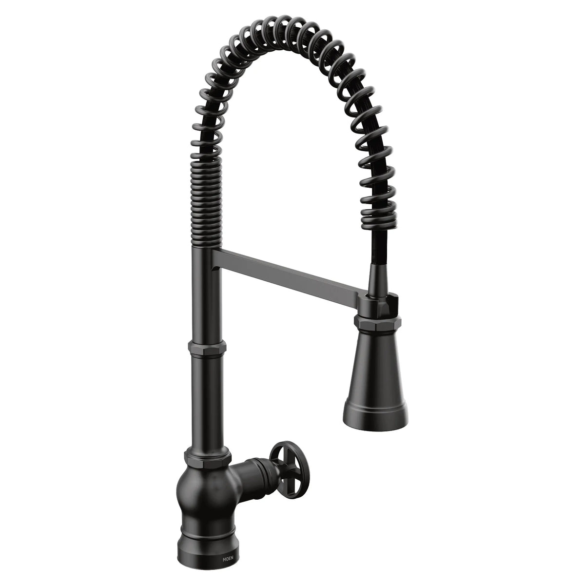 MOEN S72103BL Paterson One-Handle Pre-Rinse Spring Pulldown Kitchen Faucet - Matte Black
