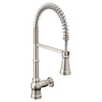 MOEN S72103SRS Paterson One-Handle Pre-Rinse Spring Pulldown Kitchen Faucet - Spot Resist Stainless