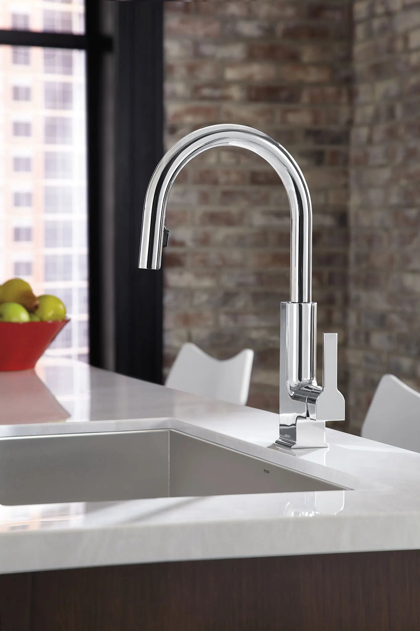 MOEN S72308 Sto One-Handle High Arc Pulldown Kitchen Faucet - Chrome