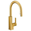 MOEN S72308BG Sto One-Handle High Arc Pulldown Kitchen Faucet - Brushed Gold