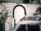 MOEN S72308BLC Sto One-Handle High Arc Pulldown Kitchen Faucet - Matte Black/Chrome
