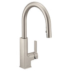 MOEN S72308SRS Sto One-Handle High Arc Pulldown Kitchen Faucet - Spot Resist Stainless