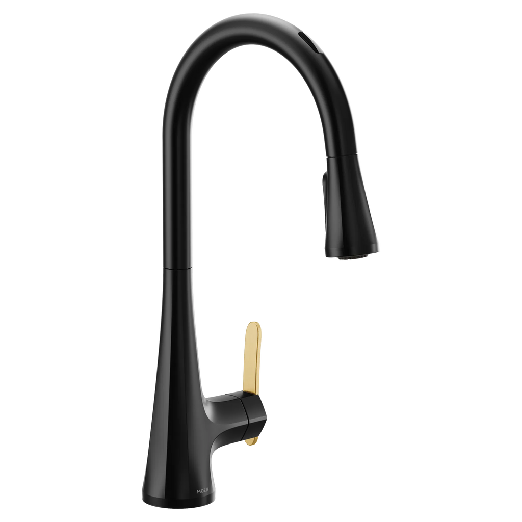 MOEN S7235EV2BL Sinema Motion Control Smart Pulldown Touchless Kitchen Faucet - Matte Black