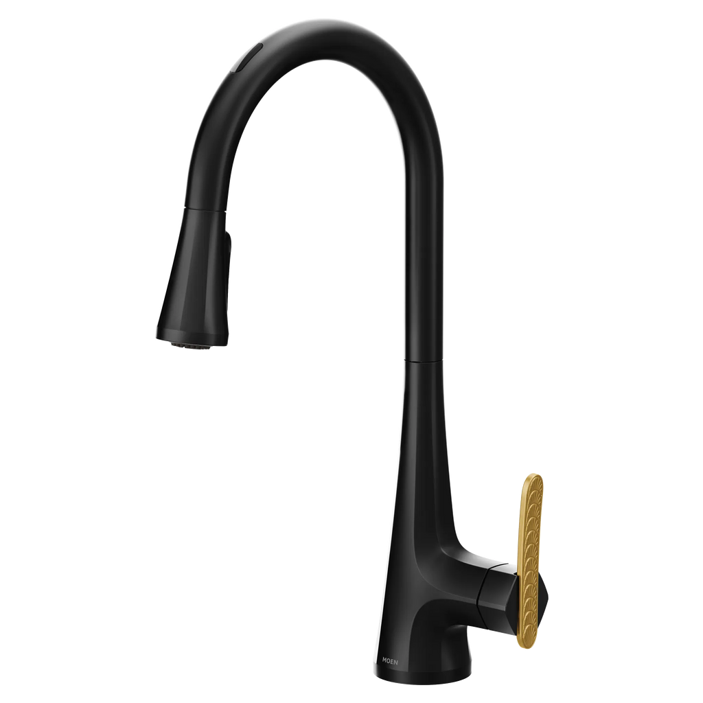 MOEN S7235EV2BL Sinema Motion Control Smart Pulldown Touchless Kitchen Faucet - Matte Black