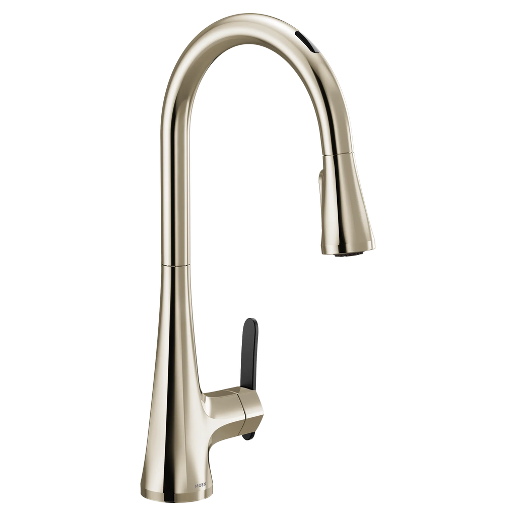 MOEN S7235EV2NL Sinema Motion Control Smart Pulldown Touchless Kitchen Faucet - Polished Nickel