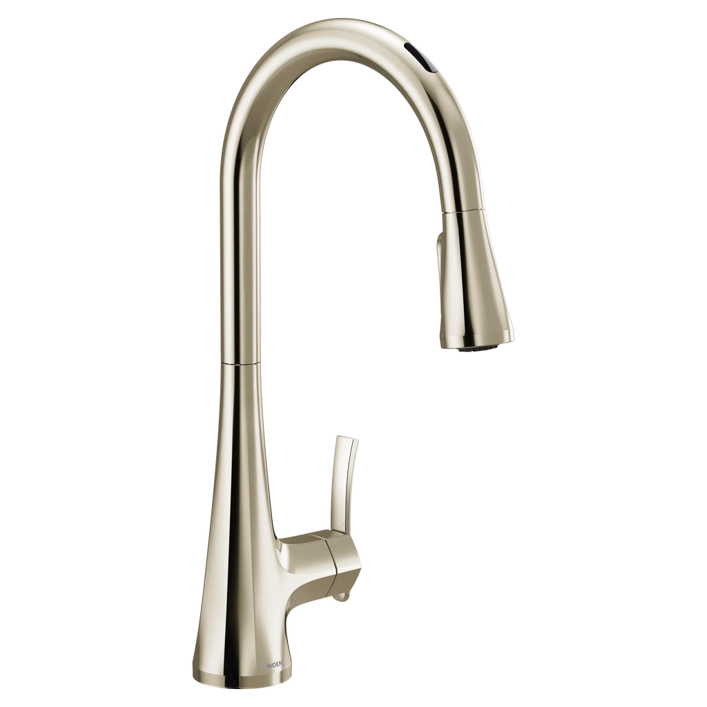MOEN S7235EV2NL Sinema Motion Control Smart Pulldown Touchless Kitchen Faucet - Polished Nickel