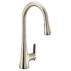 MOEN S7235NL Sinema One-Handle High Arc Pulldown Kitchen Faucet - Polished Nickel