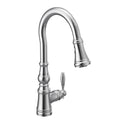 MOEN S73004 Weymouth One-Handle High Arc Pulldown Kitchen Faucet - Chrome