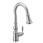 MOEN S73004 Weymouth One-Handle High Arc Pulldown Kitchen Faucet - Chrome