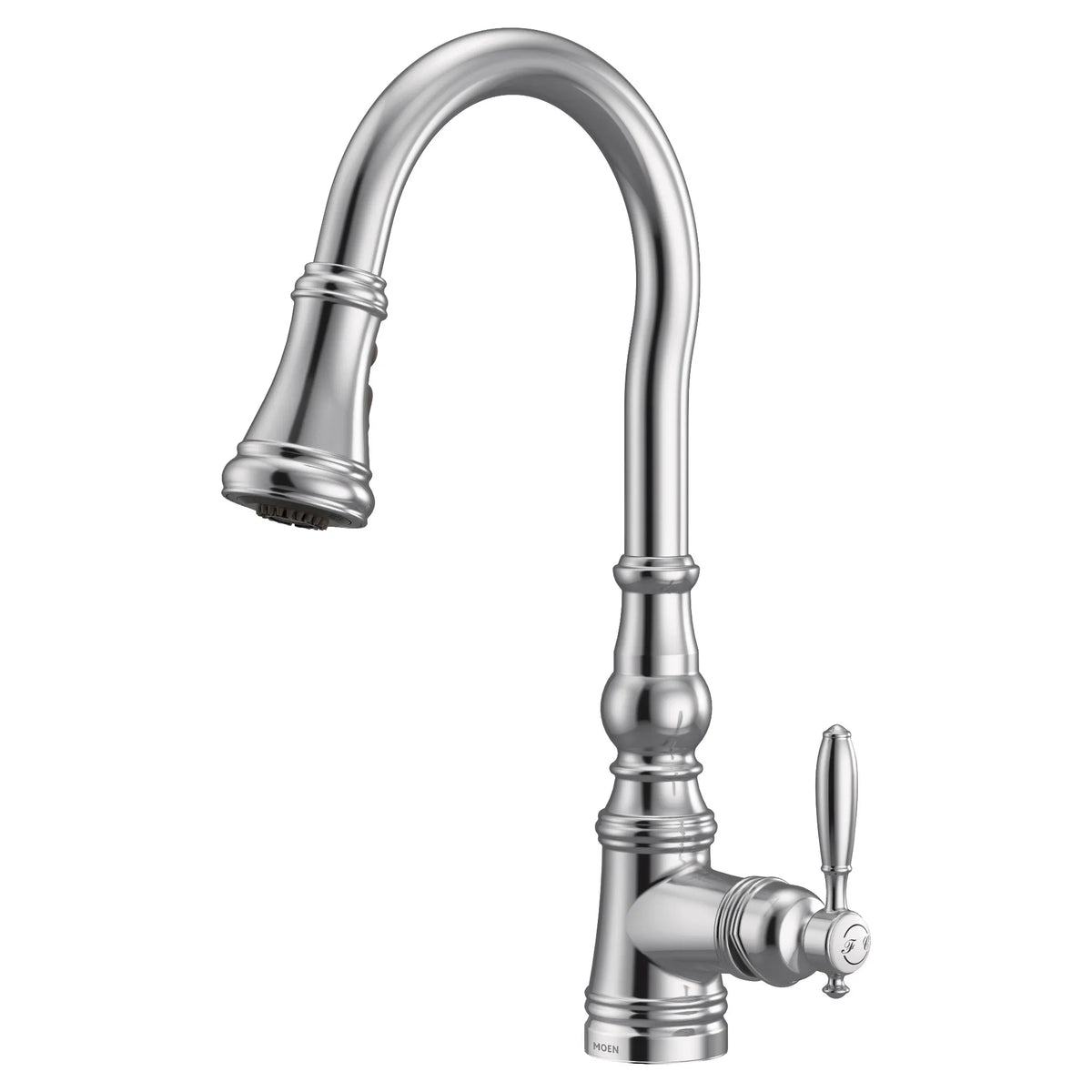 MOEN S73004 Weymouth One-Handle High Arc Pulldown Kitchen Faucet - Chrome