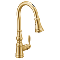 MOEN S73004EVBG Brushed gold one-handle pulldown kitchen faucet