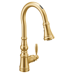 MOEN S73004EVBG Brushed gold one-handle pulldown kitchen faucet