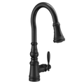 MOEN S73004EV2BL Weymouth Motion Control Smart Pulldown Touchless Kitchen Faucet - Matte Black