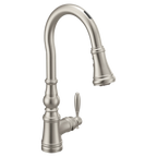 MOEN S73004EV2SRS Weymouth Motion Control Smart Pulldown Touchless Kitchen Faucet - Spot Resist Stainless