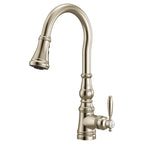 MOEN S73004NL Weymouth One-Handle High Arc Pulldown Kitchen Faucet - Polished Nickel