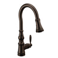 MOEN S73004ORB Weymouth One-Handle High Arc Pulldown Kitchen Faucet - Oil Rubbed Bronze