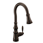 MOEN S73004ORB Weymouth One-Handle High Arc Pulldown Kitchen Faucet - Oil Rubbed Bronze