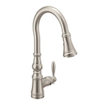 MOEN S73004SRS Weymouth One-Handle High Arc Pulldown Kitchen Faucet - Spot Resist Stainless