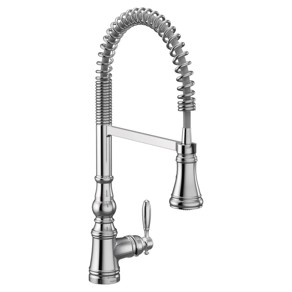 MOEN S73104 Weymouth One-Handle Pre-Rinse Spring Pulldown Kitchen Faucet - Chrome
