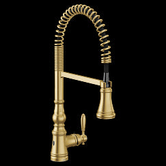 MOEN S73104EWBG Weymouth  One-Handle Pulldown Kitchen Faucet In Brushed Gold